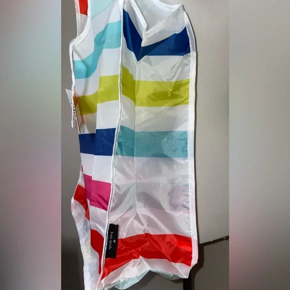 🎉HP🎉New! Kate Spade New York Rainbow Stripe Reusable/Packable Tote Bag🌈Last One - Picture 7 of 10